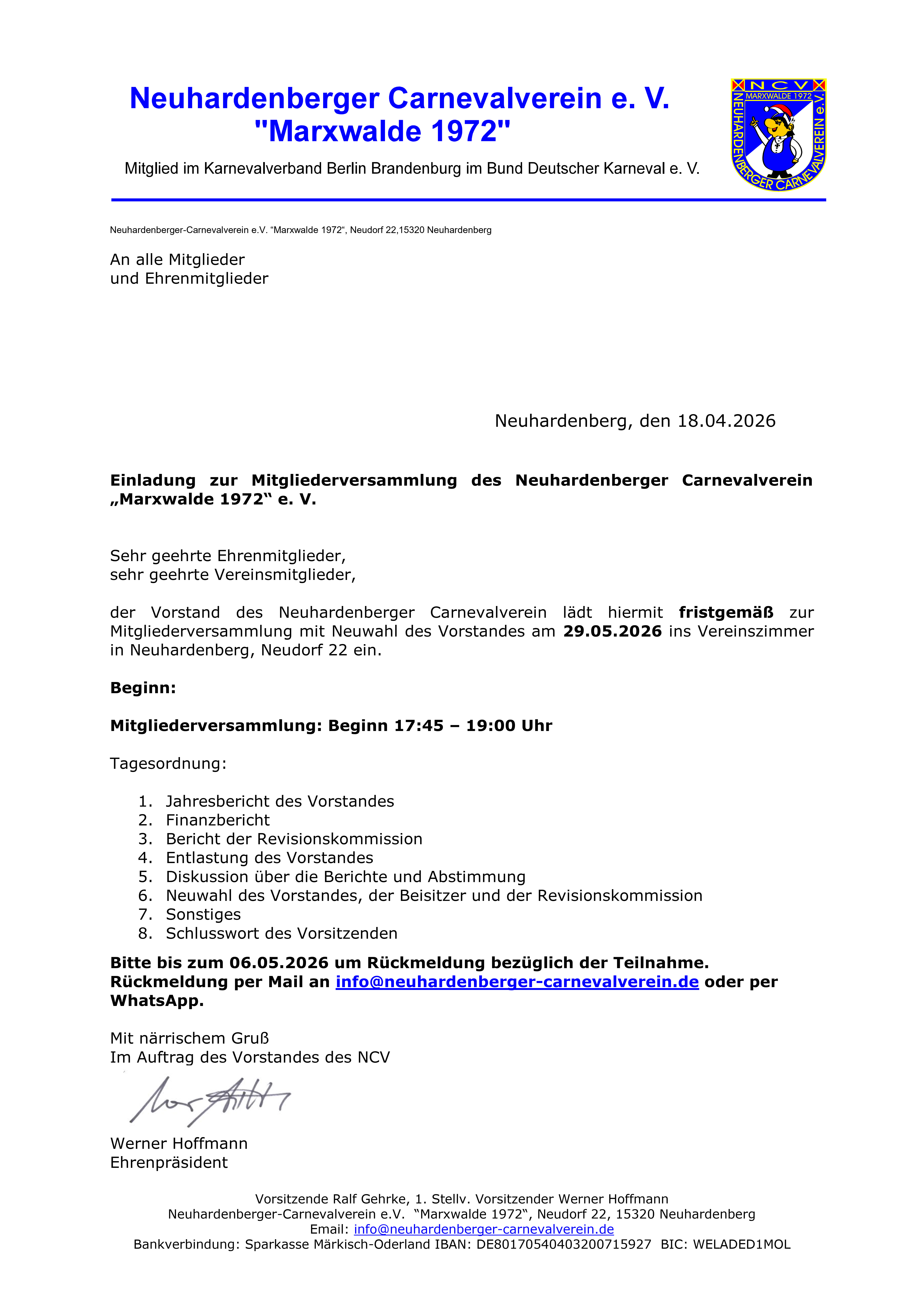 Einladung MV 2026 Wahl 2